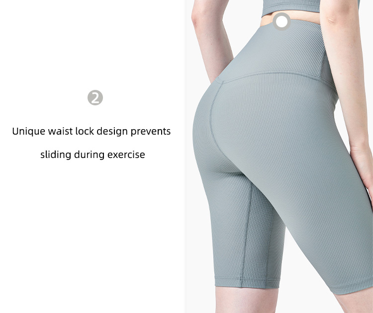 Women custom high waist biker sweat workout sports shorts gym sports tights shorts9